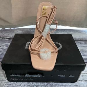 Nude Square Toe Ego High Heels